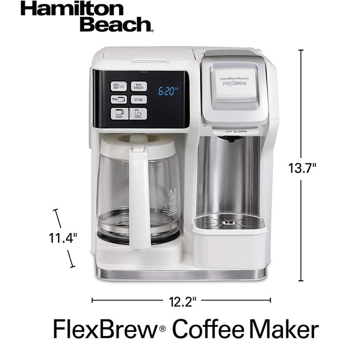 Hamilton beach clearance white coffee maker