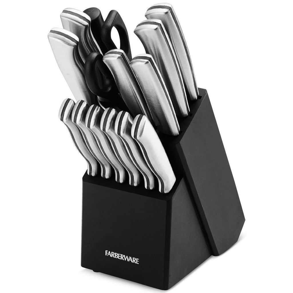 Farberware® Self-Sharpening 15-pc. Knife Block Set with EdgeKeeper  Technology