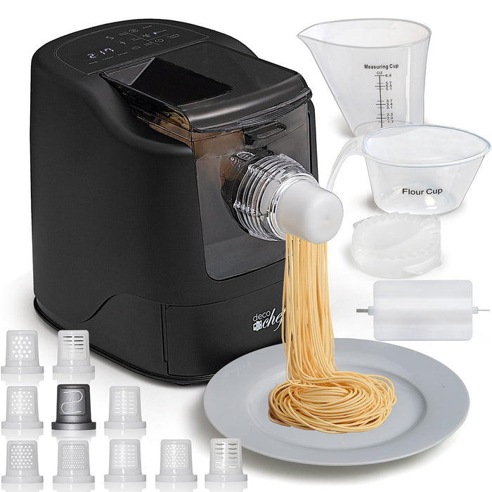 110V Electric Automatic Pasta Ramen Noodle Maker Machine w/ 13