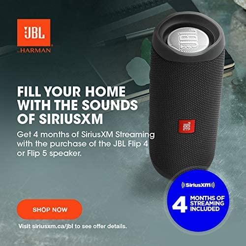 JBL Flip 4 Portable Waterproof Bluetooth Speaker (Factory Renewed, Black)