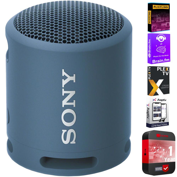 Sony SRSXB13/B XB13 EXTRA BASS Portable Wireless Bluetooth Speaker Light  Black 2 Pack 