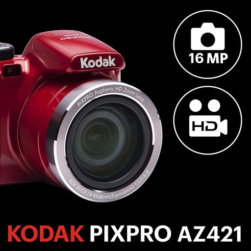 Kodak PixPro AZ421 deals Camera in Red