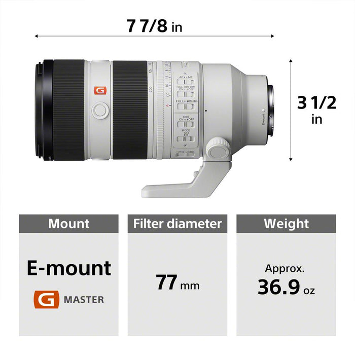 Sony A9 Camera and Sony FE 70-200mm F2.8 GM II Lens