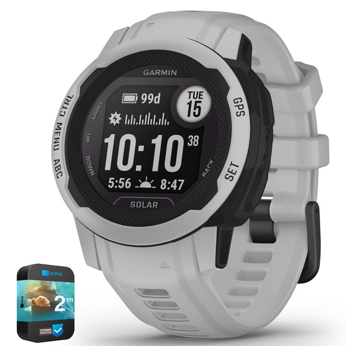 Garmin Instinct 2S Solar 40mm GPS Smartwatch Mist Gray with 2 Year