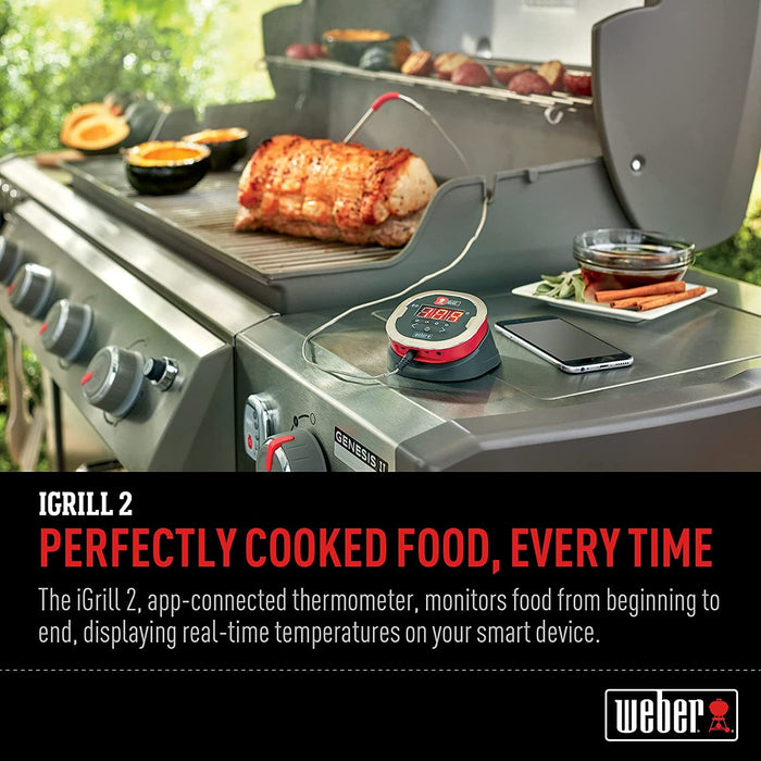 Learn all about the Weber iGrill 2 app-connected thermometer 