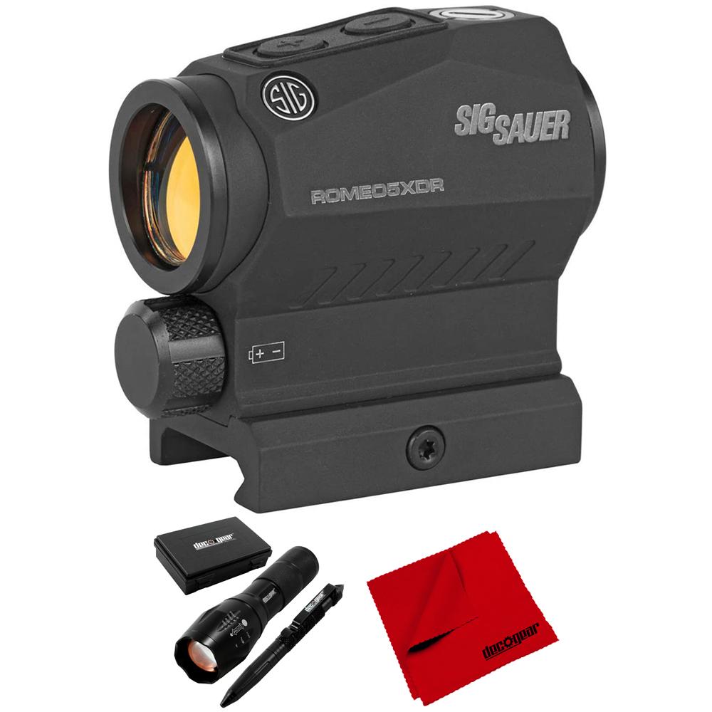 Sig Sauer ROMEO5XDR 1x20mm Red Dot Sight, 2 MOA w/ Tactical Accessory ...