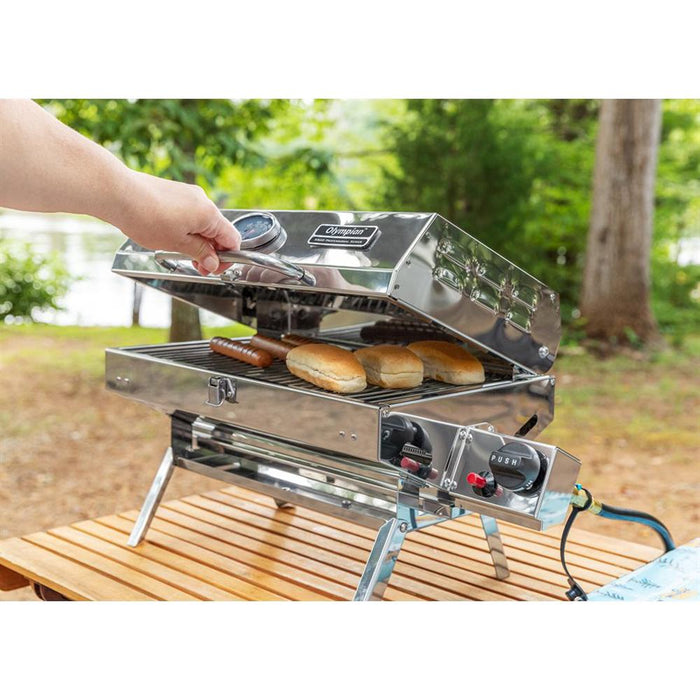 Camco Olympian 5500 Stainless Steel RV Grill - Open Box