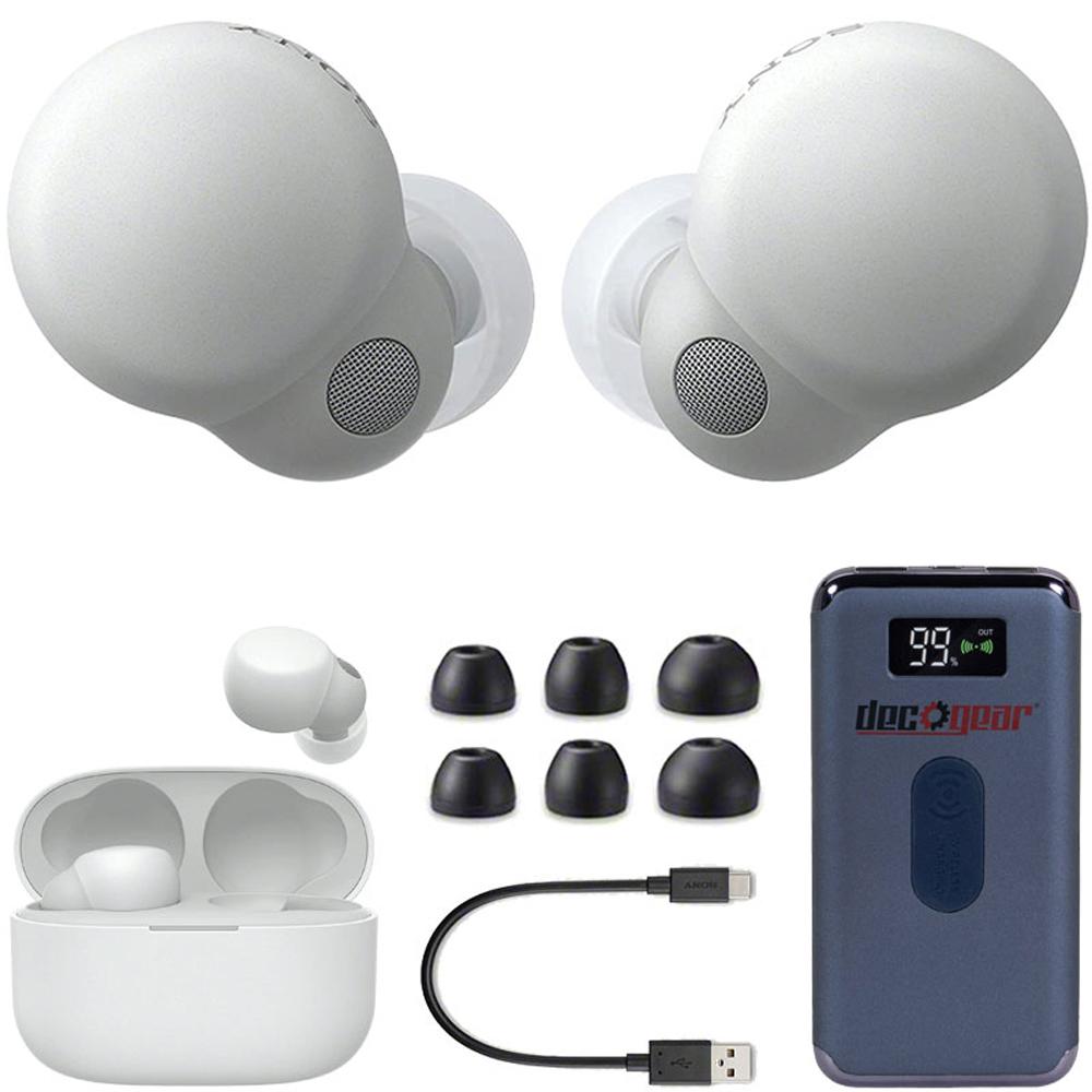 Sony LinkBuds S Truly Wireless Earbuds, White WFLS900N/W with Deco