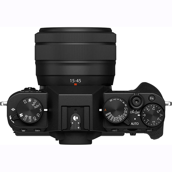 Fujifilm X-T30 II Mirrorless Camera (Black) with XC 15-45mm OIS PZ Lens
