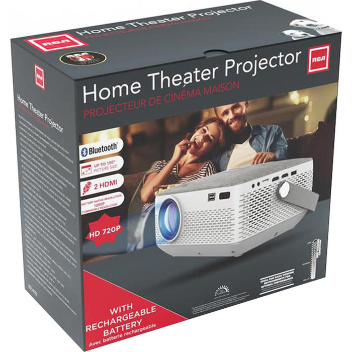 RCA RPJ402 Portable Home Entertainment Theater Projector with Built-In Speakers