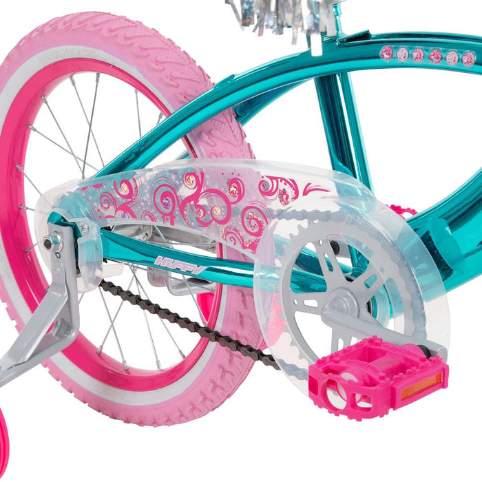 Huffy 21830 N Style Girls' Bike, Blue, 16-inch w/ 2 Year Extended Warranty