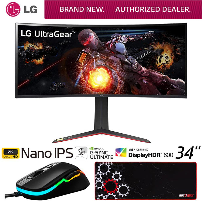 34” UltraGear™ Full HD 144Hz IPS Curved Gaming Monitor with NVIDIA