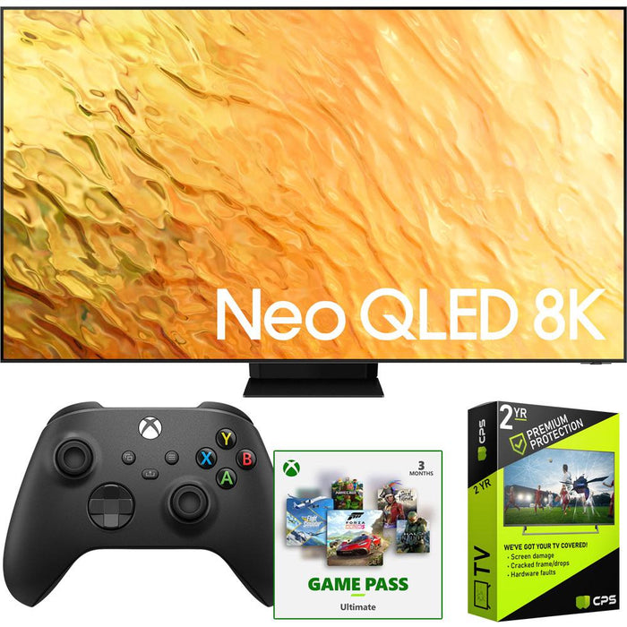 Samsung 75" QN800B Neo QLED 8K Smart TV (2022) Ultimate Bundle with Xbox Controller