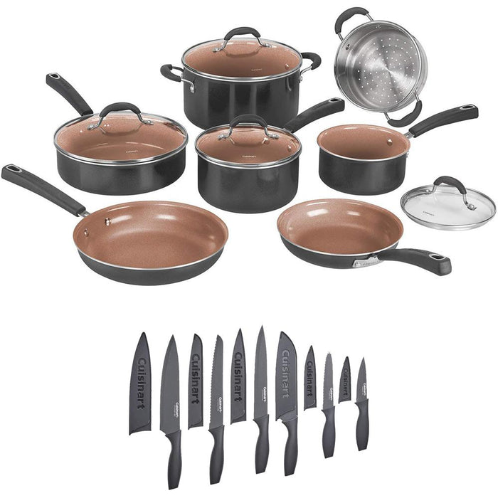 12pc Ceramic Non-Stick Cookware Set Ceramic Cookware Set for
