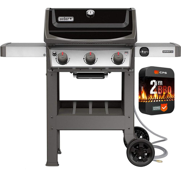 Weber Spirit II E 310 Natural Gas Grill Black w 2 Year Extended Warr