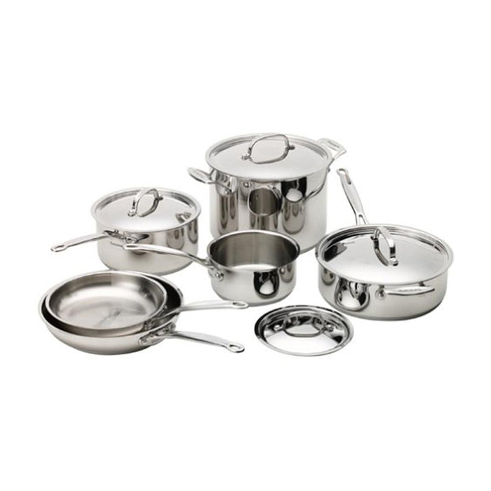 Cuisinart Classic 10 Piece Stainless Steel Cookware Set with Lids
