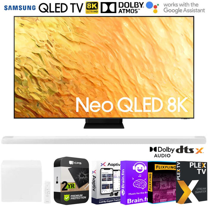 Samsung 85 QN85QN800B Neo QLED 8K Smart TV (2022) Bundle with