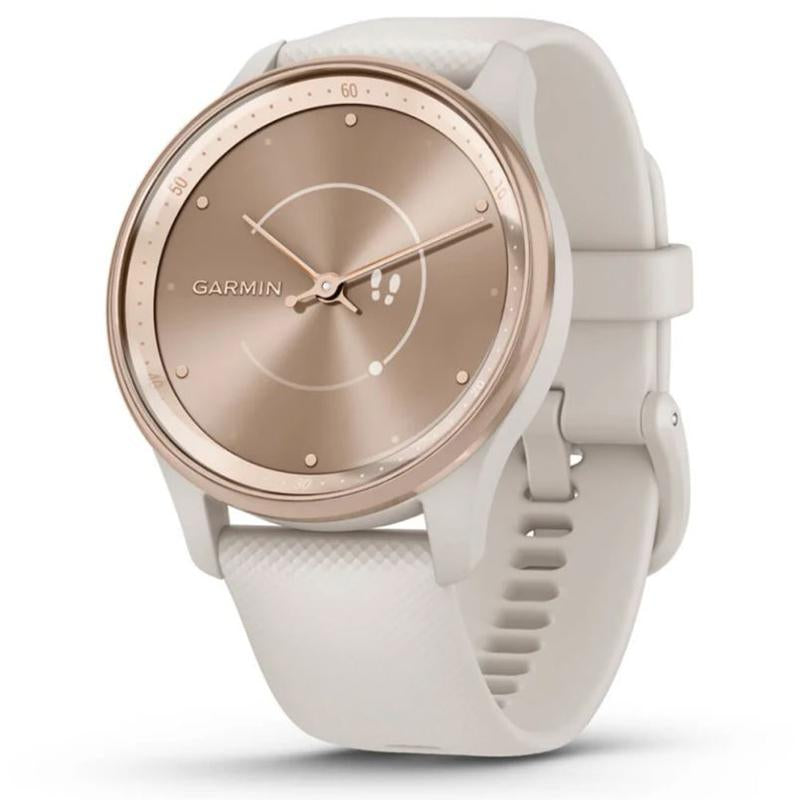 Garmin Vivomove Trend Hybrid Smartwatch Peach Gold Stainless Steel 0