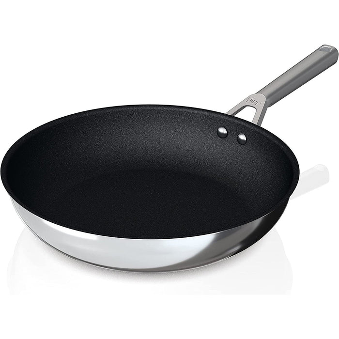 Best Buy: Ninja Foodi NeverStick Stainless 12-Inch Fry Pan Stainless Steel  C60030