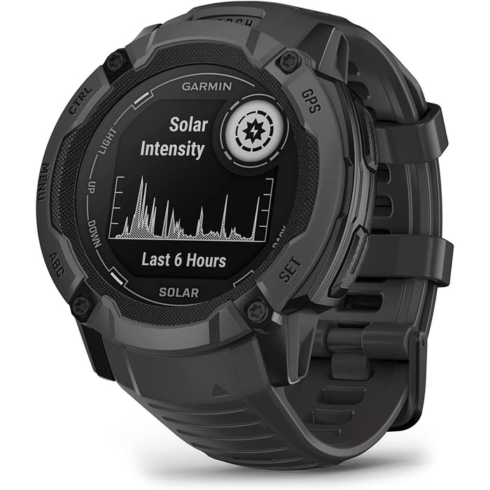 Garmin Instinct 2X Solar Rugged GPS Smartwatch, Graphite