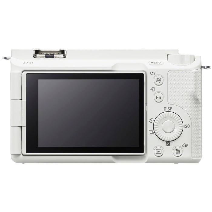 Sony ZV-E1 Full Frame Mirrorless Vlog Camera Body ILCZV-E1/W + Accessories Kit Bundle
