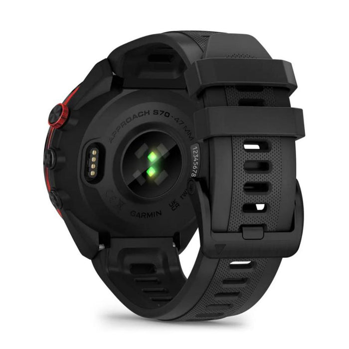 Garmin Approach S70 42 mm Premium GPS Golf Watch, Black Band (010