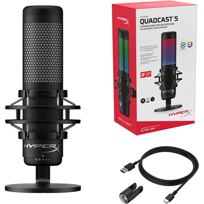 Buy HyperX QuadCast S for PC, PS4 & Mac USB Condenser Microphone