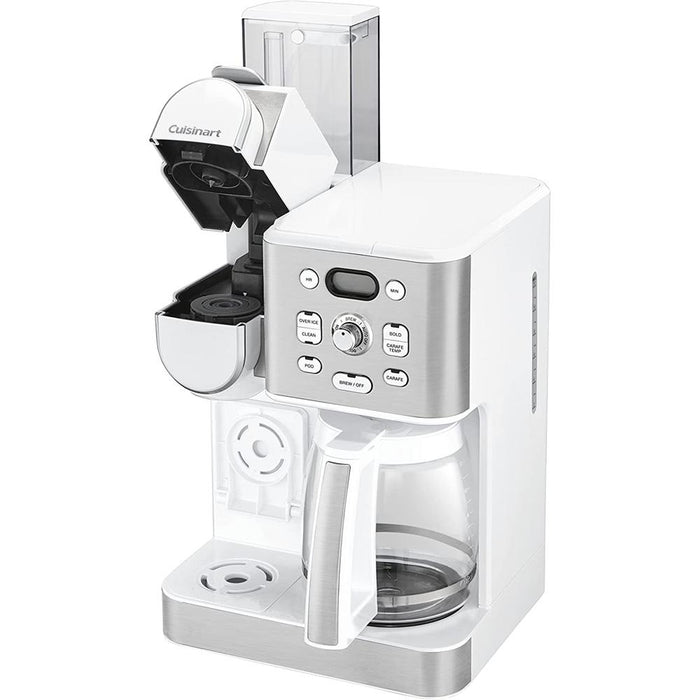 Cuisinart 2-IN-1 Center Combo Brewer Coffee Maker White with 2 Year Warranty