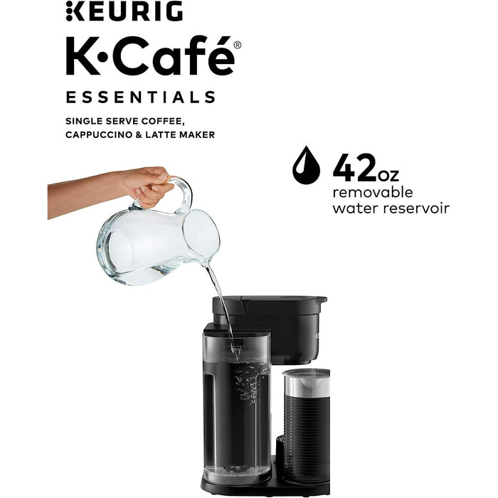 K-Cafe Single Serve K-Cup Coffee Maker with Milk Frother, Latte
