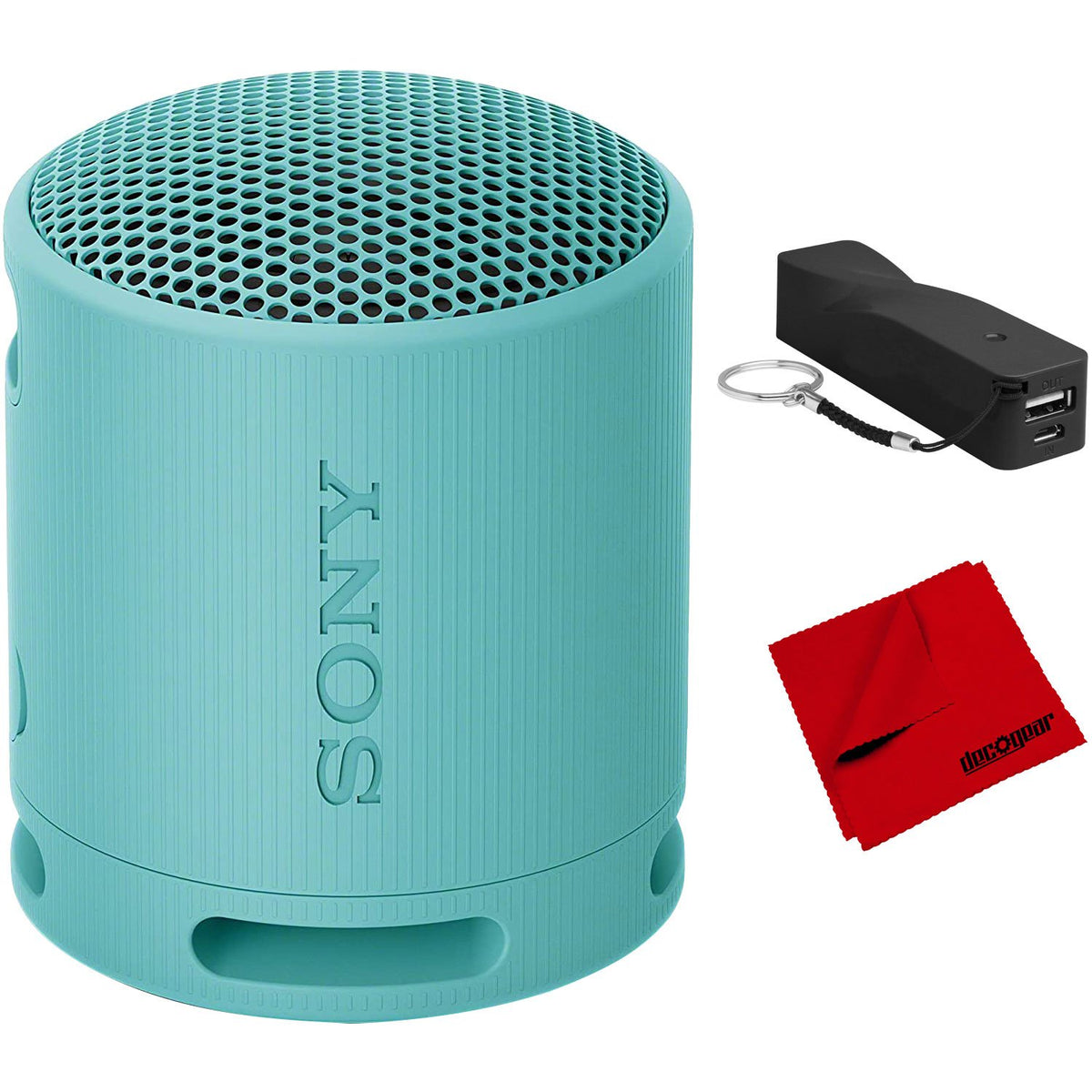 Sony XB100 Compact Bluetooth Wireless Speaker (Blue) Bundle with