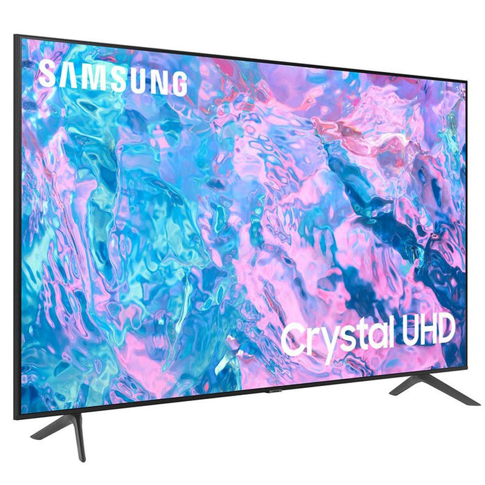 Samsung UN75CU7000 75" Crystal UHD 4K Smart TV (2023) w/ Q-series 7.1.2 Ch. Soundbar