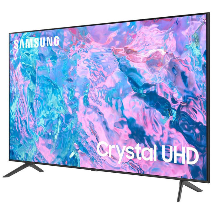 Samsung UN75CU7000 75" Crystal UHD 4K Smart TV (2023) w/ Q-series 7.1.2 Ch. Soundbar