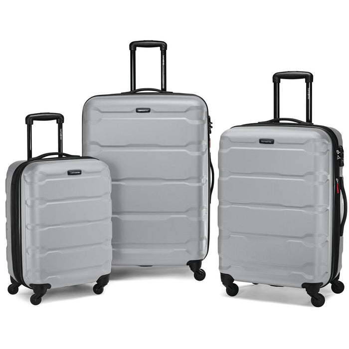 Samsonite Omni 3 Piece Hardside Luggage Nested Spinner Set (Silver ...