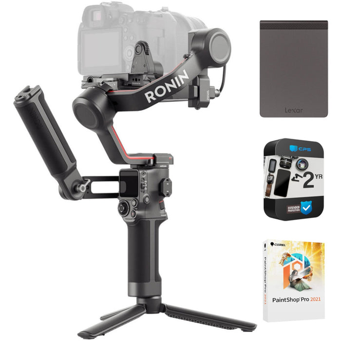 DJI RS 3 Gimbal Stabilizer Combo w/ BG21 Grip, Focus Motor + Lexar 512GB SSD Bundle