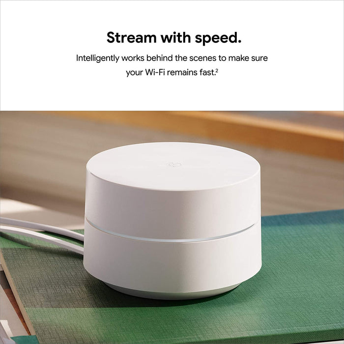 Google Wifi Mesh Network Router AC1200 Point 3-pack- Refurbished (GA02434-US), 2020