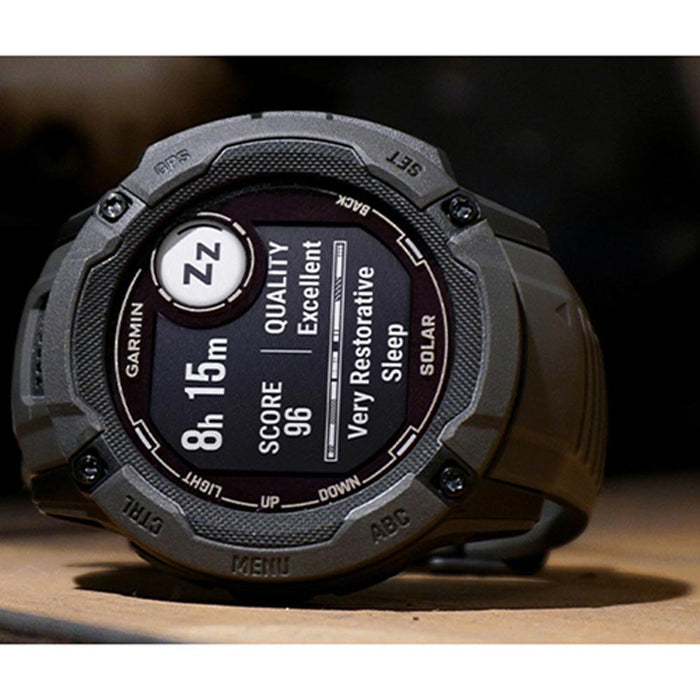  Garmin Instinct, Rugged Outdoor Watch with GPS, Features  Glonass and Galileo, Heart Rate Monitoring and 3-Axis Compass, Graphite :  Electronics