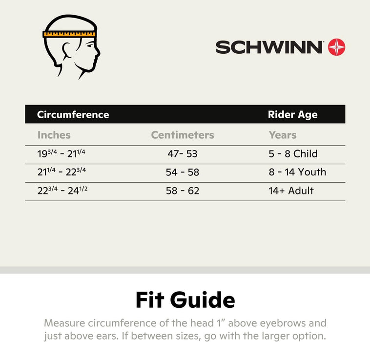 Bike helmet sizes for adults sale