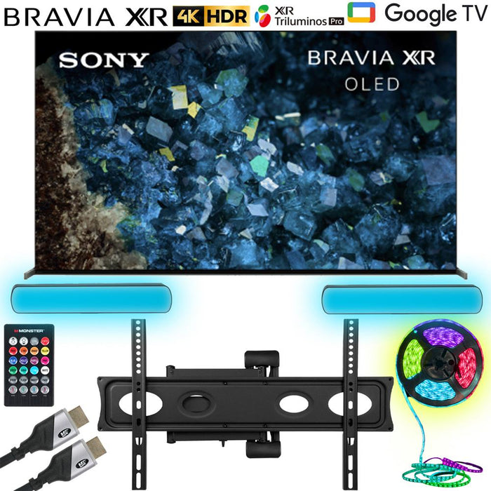 Sony BRAVIA XR 83" A80L OLED 4K HDR Smart TV 2023 with TV Wall Mounting Bundle