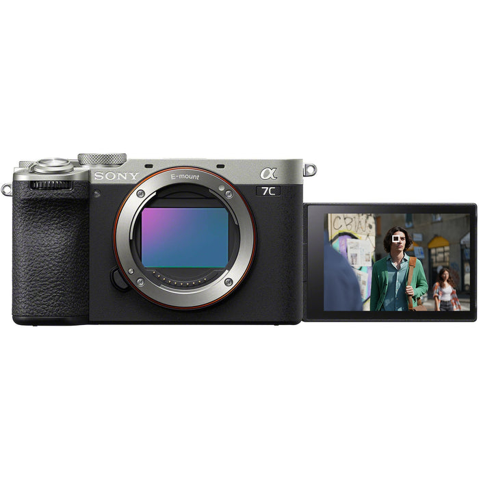 Sony a7C II Full Frame Mirrorless Interchangeable Lens Camera Body Silver ILCE-7CM2/S