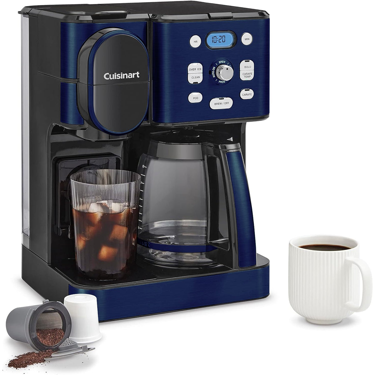 Cuisinart Stainless Steel Coffee Center Combo Coffee Maker (Black) with  Serve KCup & Stainless Steel 