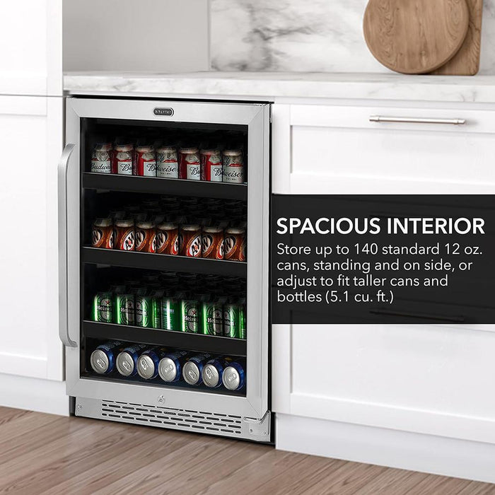 Whynter 24-inch Built-in 140 Can Undercounter Beverage Refrigerator - Open Box